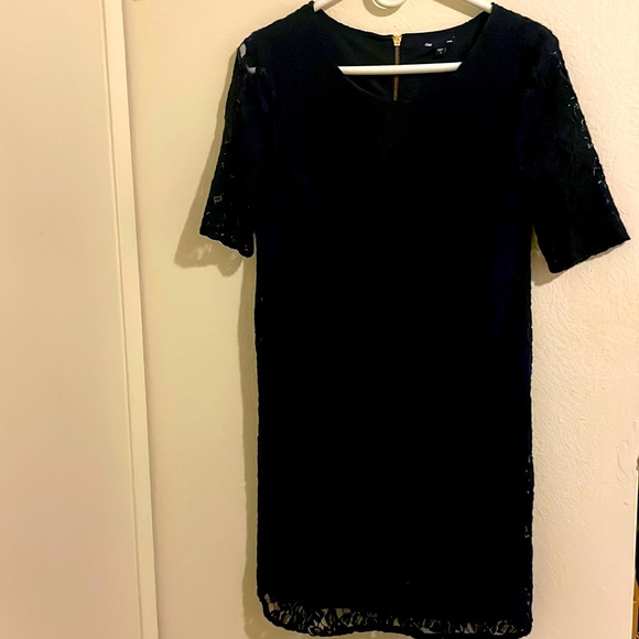 Gap Blue Laced Dress (3/4 sleeve) - Picture 1 of 2